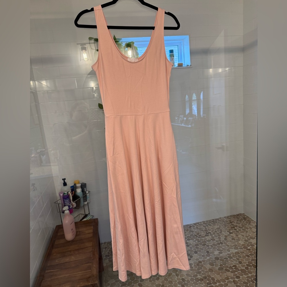 Leith Blush Pink Midi Dress